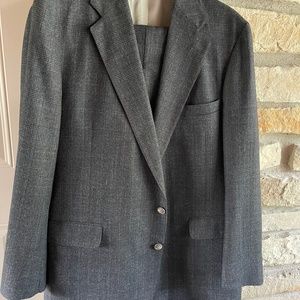 Mens suit grey wool